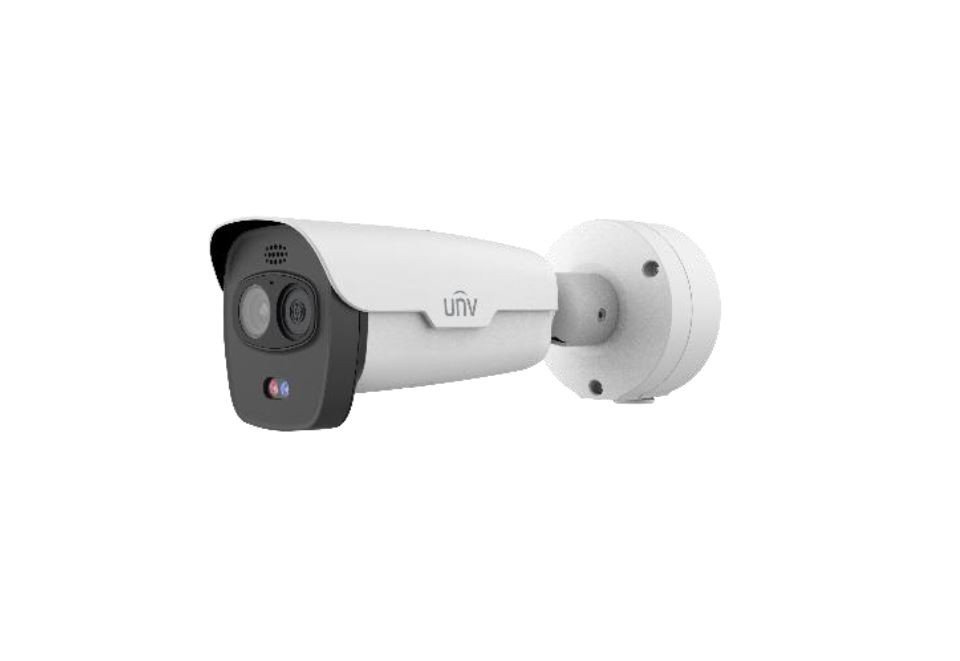 UNV - H.265 - 4MP LightHunter Dual-spectrum Thermal Network Bullet Camera -smoke, fire &amp; Temp