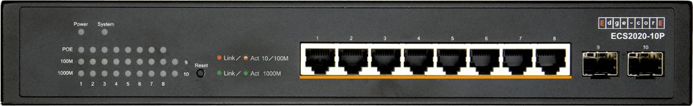 Edge-Core 10 Port Gb Websmart PoE Switch