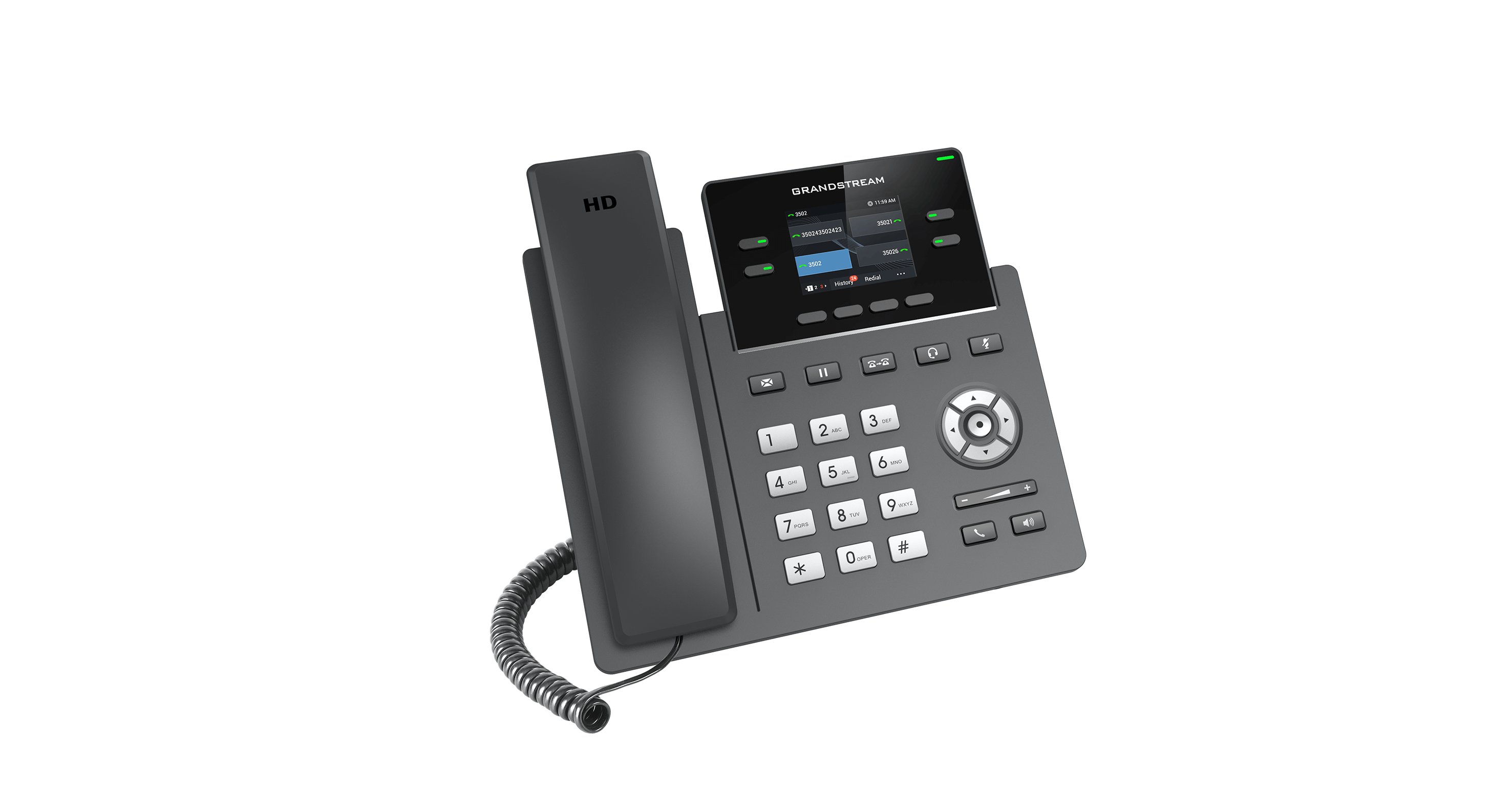 Grandstream 2-Line Carrier Desk Phone - PoE