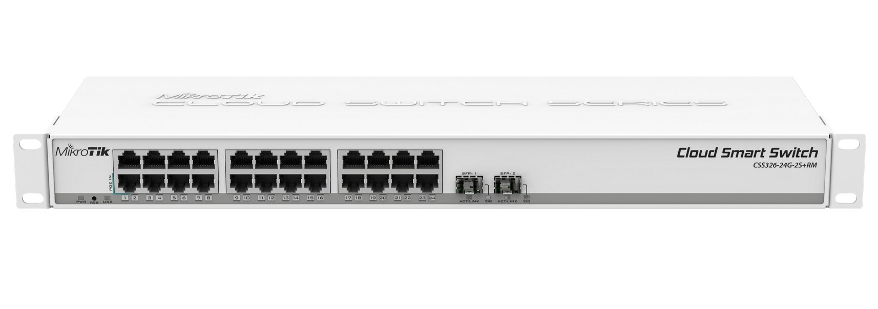 MikroTik Smart Switch 24 Port Gigabit  2 SFP+ | CSS326-24G-2S+RM