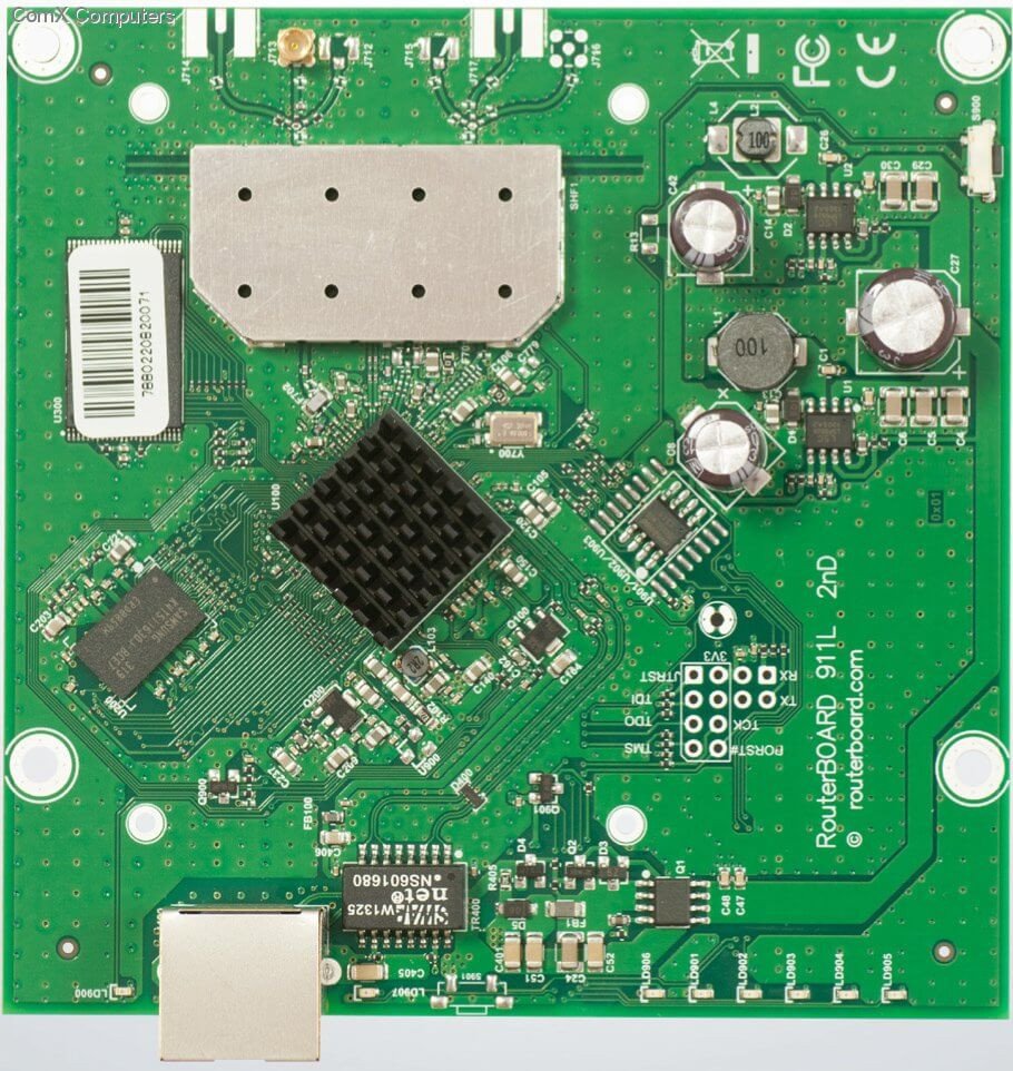 MikroTik RouterBOARD 911 Lite5 with 1 10/100 LAN port, 5.X GHz radio and 1 MMCX connector