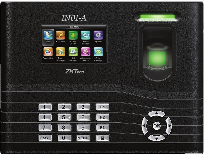 ZKTeco - IN01 Fingerprint &amp; RFID Time &amp; Attendance Terminal
