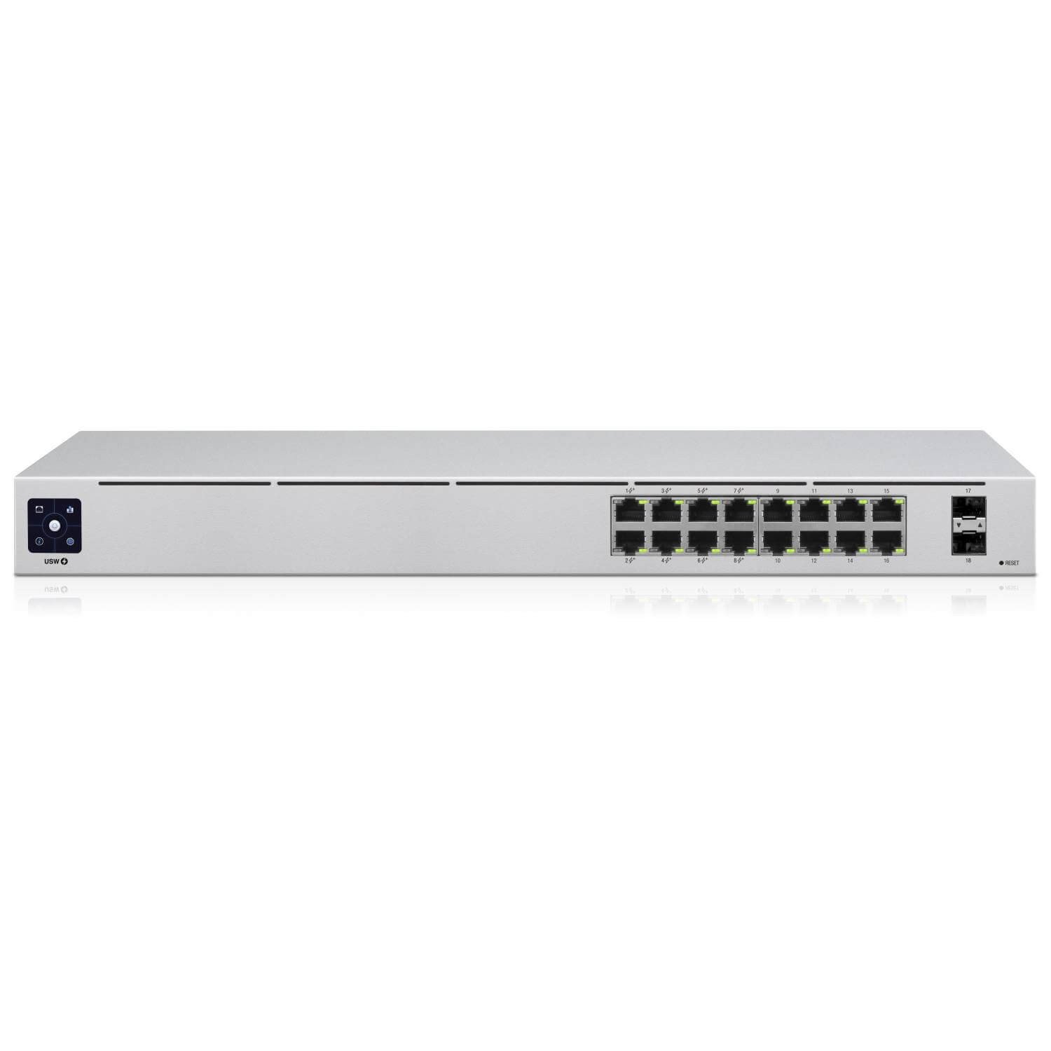 Ubiquiti UniFi 16 Port Gigabit 8 PoE 42W Switch 2SFP | USW-16-POE